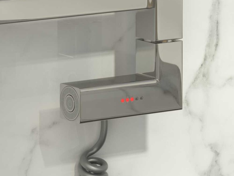 Полотенцесушитель электрический Сунержа Модус 2.0 600 x 400, ширина 40 см, высота 60 см, МЭМ левый/правый, без покрытия