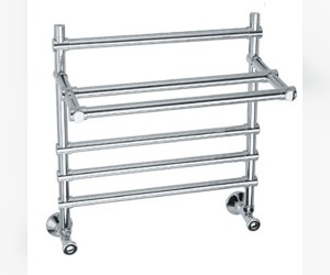 Полотенцесушитель водяной Margaroli Sole 453 4534704CRP, с полкой, высота 59 см, ширина 53 см, хром