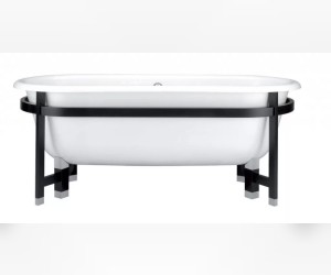 Ванна чугунная Jacob Delafon Cleo Tellieur E2945-00, 175 х 80 см на раме из массива бука