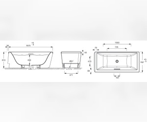 Ванна акриловая Jacob Delafon Evok 18343K-00, 170 х 75 см