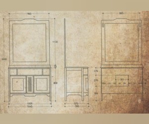 Комплект мебели Migliore Alicante PS.ALC-C105 105 см, столешница Rosa Portogallo