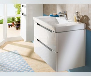 Тумба под раковину Villeroy&Boch Subway 2.0 A697 00FQ, дуб графит, Ш98,7*В52*Г44,9 см