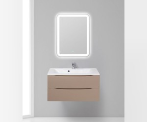 Тумба под раковину BelBagno Marino MARINO-900-2C-SO-CL-P, 90 х 45 х 55 см, Cappuccino Lucido - бежевый глянец