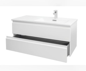 Тумба под раковину Jacob Delafon Madeleine, 100 см, матовая белая, правая, EB2055-J51