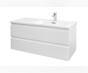 Тумба под раковину Jacob Delafon Madeleine, 100 см, матовая белая, правая, EB2055-J51