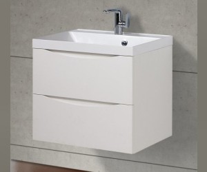 Тумба под раковину BelBagno Marino MARINO-650-2C-SO-BL-P, 65 х 45 х 55 см, Bianco Lucido - белый глянец