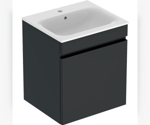Тумба с раковиной Geberit Renova Plan, 60 см, темно-серый, 501.915.JK.1