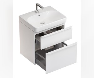 Тумба под раковину Geberit Smyle Square, 60 см, цвет белый, 500.352.00.1