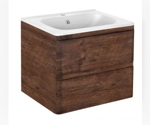 Тумба под раковину Vincea Vico VMC-2V600RW 60 см, подвесная, коричневый
