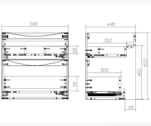 Тумба под раковину BelBagno Marino 60 см, Bianco Lucido - белый глянец, MARINO-H60-600-2C-SO-BL-P