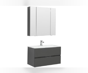 Тумба под раковину Aquanet Алвита 90 240111, цвет серый антрацит