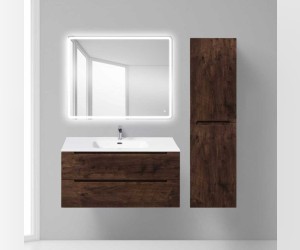 Тумба под раковину BelBagno Etna ETNA-1000-2C-SO-RW-P 100 см, подвесная, цвет темный дуб (rovere moro)