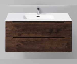 Тумба под раковину BelBagno Etna ETNA-1000-2C-SO-RW-P 100 см, подвесная, цвет темный дуб (rovere moro)