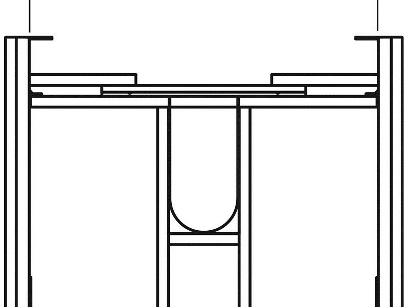 Тумба под раковину Geberit Smyle Square, 60 см, цвет орех пекан, 500.352.JR.1