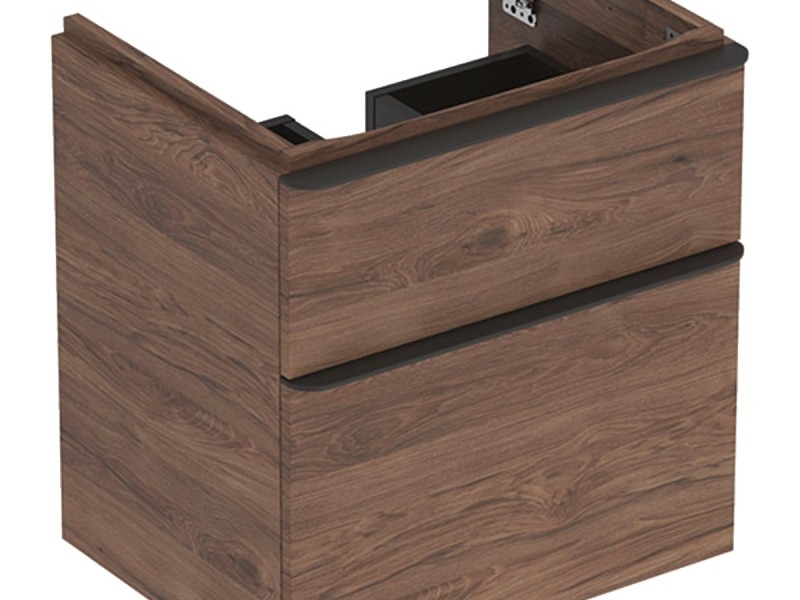 Тумба под раковину Geberit Smyle Square, 60 см, цвет орех пекан, 500.352.JR.1