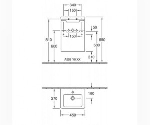 Тумба под раковину Villeroy&Boch Subway 2.0 A906 10DH