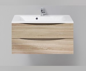 Тумба под раковину BelBagno Marino MARINO-900-2C-SO-WO-P, 90 х 45 х 55 см, Rovere Bianco - светло-коричневый