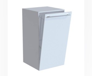 Тумба De Aqua Токката Тока2 167445 RAL3934 35 см с бельевой корзиной