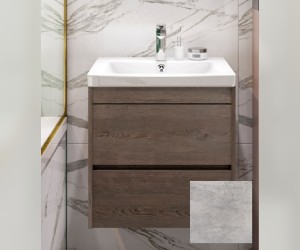 Тумба под раковину Art&Max Family-500-2C-SO-CV, 50 x 35 x 50 см подвесная, серый