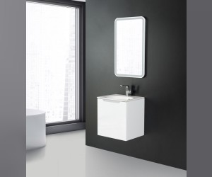 Тумба под раковину BelBagno Etna-500, 50 см, подвесная, цвет белый глянцевый (bianco lucido), ETNA-500-1A-SO-BL-P-L/R