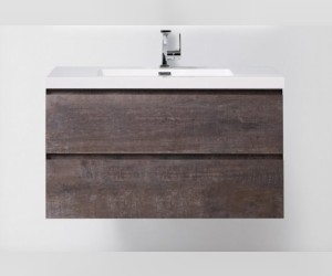 Тумба под раковину BelBagno Luce LUCE-1000-2C-SO-PT, 100 х 48 х 50 см, цвет серый камень (stone)