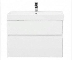 Тумба под раковину Aquanet Бруклин 85, подвесная, белая, 00203960