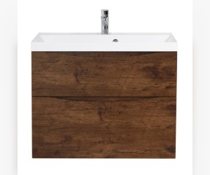 Тумба под раковину BelBagno Marino 70 см, Rovere Moro - коричневый дуб, MARINO-H60-700-2C-SO-RW-P