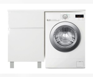 Тумба с раковиной Эстет Dallas Luxe 105 х 48,2 см напольная, 2 ящика, левая/правая, белый, ФР-00009666/ФР-00009664