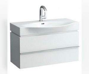 Тумба под раковину Laufen Palace 90 см, подвесная, 2 ящика, белый матовый, 4.0125.2.075.463.R