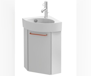 Тумба под раковину Jacob Delafon Odeon Rive Gauche 45 см, цвет белый матовый, ручки на выбор, EB2584D-RX-M49/EB2584G-RX-M49