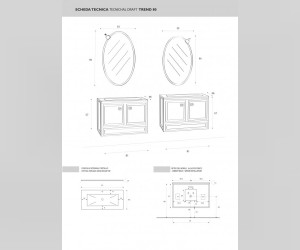 Тумба под раковину Cezares Trend TR81.02.01C.05, 80 см