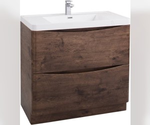 Тумба под раковину BelBagno Ancona ANCONA-N-800-2C-PIA-RW, Rovere Moro/темное дерево