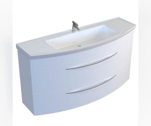 Тумба под раковину De Aqua Лонг 120 см, белая, 00187921