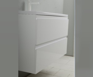 Тумба под раковину Art&Max AM-Bianchi-1000-2C-SO-BM, 100 x 45 x 55 см подвесная, белый матовый