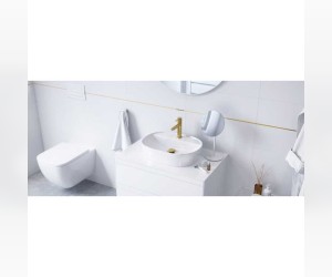 Зеркало Excellent Rolo косметическое, настольное, белый матовый, DOEX.1520WH