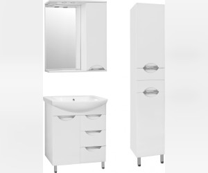 Зеркало-шкаф Style Line Жасмин 70/С ЛС-00000042, 70 см, правое, подвесное, белое