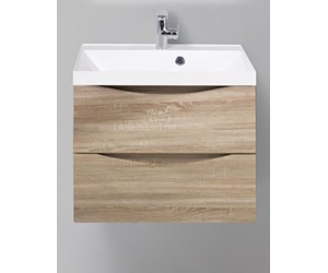 Тумба под раковину BelBagno Marino MARINO-600-2C-SO-WO-P 60 см, подвесная, цвет белый дуб (rovero bianco)