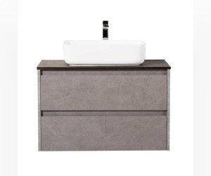 Тумба под раковину BelBagno Kraft KRAFT-900-2C-SO-CG 90 см, подвесная, цвет цемент серый (cemento grigio)