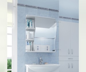 Зеркальный шкаф СаНта Волна 50 левый/правый (101005/101006)