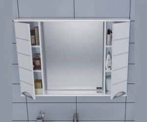 Зеркальный шкаф СаНта Родос 80 106017, с подсветкой