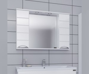 Зеркальный шкаф СаНта Родос 80 106017, с подсветкой