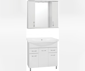 Зеркало-шкаф Style Line Эко Стандарт Панда 90/С ЛС-00000133, 90 см, подвесное, белое