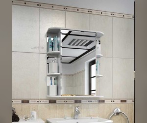 Зеркальный шкаф СаНта Герда 55 101020, цвет белый