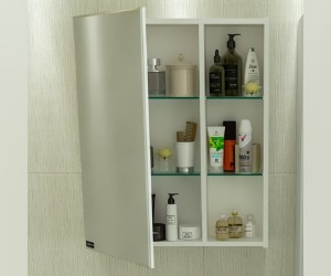 Зеркальный шкаф СаНта Дублин 58 см, универсальный (123003)