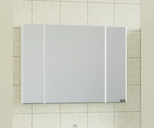 Зеркальный шкаф СаНта Стандарт 100 113012, цвет белый