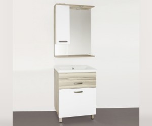 Зеркало-шкаф Style Line Ориноко 60/С ЛС-00000384, 60 см, левое, подвесное, белое/ориноко