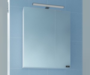 Зеркальный шкаф СаНта Стандарт 60 113005, цвет белый, с подсветкой