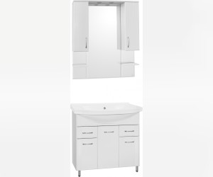 Зеркало-шкаф Style Line Эко Стандарт Энигма 90/С ЛС-00000174, 90 см, подвесное, белое