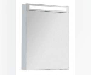 Зеркальный шкаф Dreja Max 77.9005W, LED-подсветка, 60x80 см, белый глянец