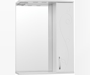 Зеркало-шкаф Style Line Эко Фьюжн Панда 65/С ЛС-00000078, 65 см, правое, подвесное, белое